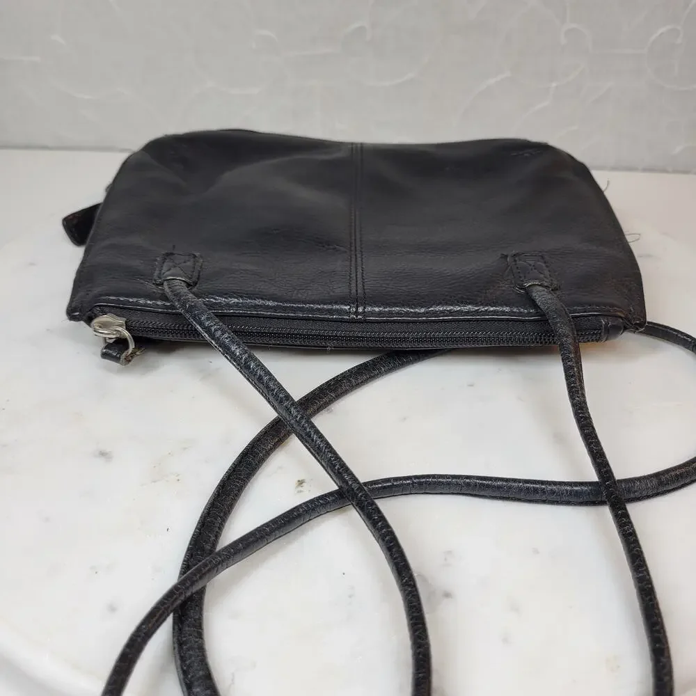VTG Fossil Black Pebbled Leather‎ Purse 9